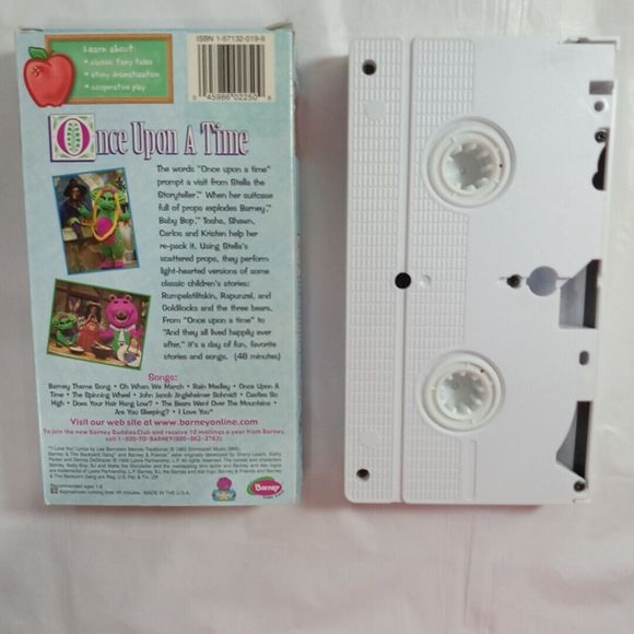 Once Upon A Time Barney Vhs - Picture 2 of 3